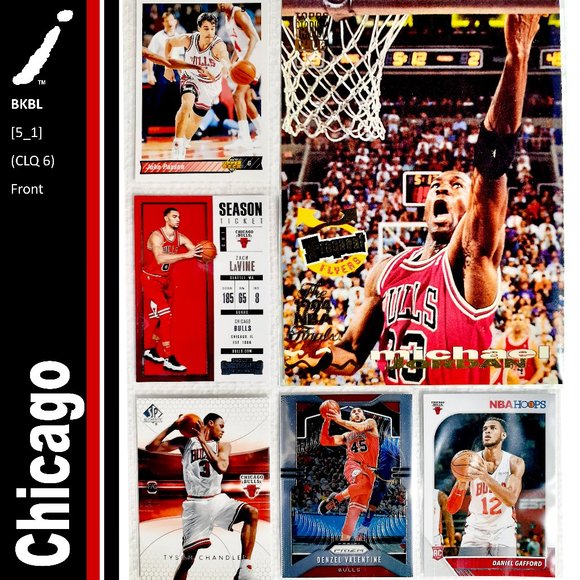 NBA Other - Chicago Bulls 6 Card Lot - BKBL [5_1]